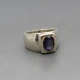 Iolite and Sterling Silver Ring