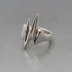 Vintage Silver Modernist Ring
