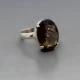 Smokey Quartz Sterling Silver Ring