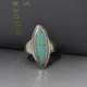 Turquoise and Sterling Silver Eclipse Ring