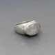 Vintage Chunky Moonstone Silver Ring 