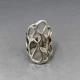 Chunky Vintage Silver Abstract Ring