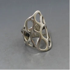 Vintage Silver Abstract Ring