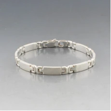 C L Edwards Silver Link Bracelet