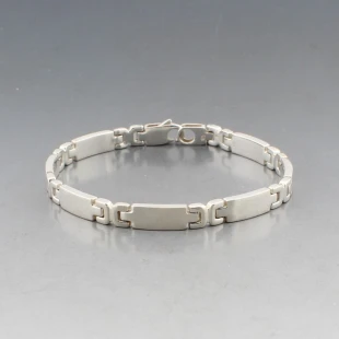 C L Edwards Silver Link Bracelet
