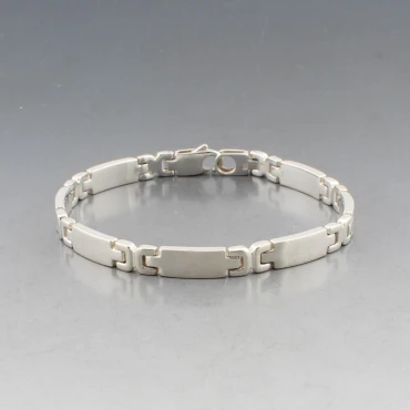 C L Edwards Silver Link Bracelet