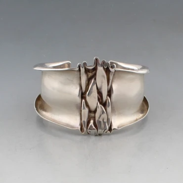 Jacques Moniquet Silver Cuff Bangle