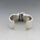 Jacques Moniquet Silver Cuff Bangle