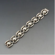 Decorative 835 Silver Link Bracelet