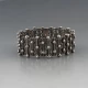 David Shackman and Sons Modernist Silver Bracelet
