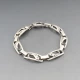 Eiler and Marloe 830 Silver Floral Bracelet