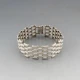 Designer JAM Silver Bar Link Bracelet