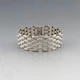 Designer JAM Silver Bar Link Bracelet