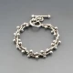 Vintage Silver Bobbly Mexico Bracelet