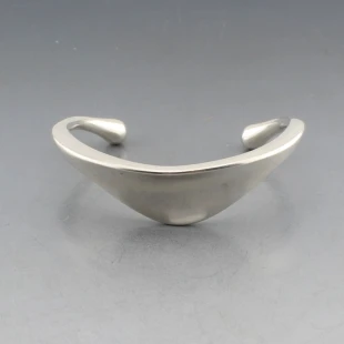 Bent Knudsen Silver Bangle 