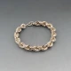 Solid Silver Rope Chain Bracelet 