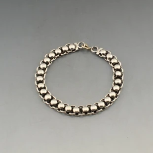 Decorative Silver Chain Bracelet