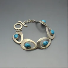 Hi Ho Silver and Turquoise Bracelet