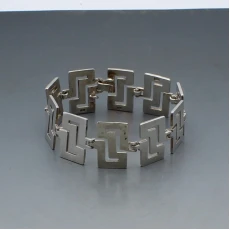 Hebridean Jewellery Silver Modernist Bracelet