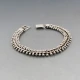 Vintage Flat Silver Chain Bracelet