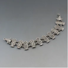 Egyptian Design Silver Bracelet