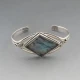 Labradorite  Sterling Silver Bangle