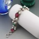 Pearl and Silver Multi Gem Bracelet