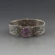 Hamish Dawson Bowman for Celtic Art Industries Amethyst and silver Bangle