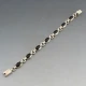Black Onyx an Silver Mexico Bracelet