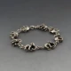 Silver Elephants Chain Bracelet
