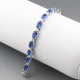 Elizabeth Taylor Silver Sapphire Tennis Bracelet 