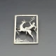 Hansen and Anderson 830 Silver Stag Brooch