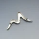 Abstract  Silver Mexico Brooch