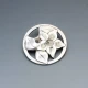 Silver Floral Brooch