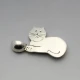 Vintage Sterling Silver Mexico Cat Brooch