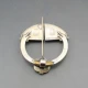 Antique Irish silver shield brooch