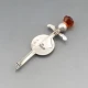 Robert Allison Cairngorm Quartz and Silver Kilt Pin