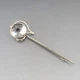 Sterling Silver and Crystal Kilt Pin