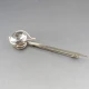 Sterling Silver and Crystal Kilt Pin