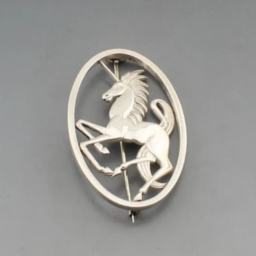 Geoffrey G Bellamy Unicorn Brooch