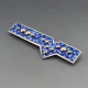 Maureen Edgar Blue Enamel and Silver Brooch