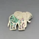 Silver Mexico Elephant Brooch