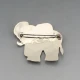 Silver Mexico Elephant Brooch