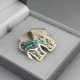 Silver Mexico Elephant Brooch