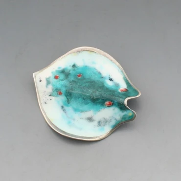 Rosemary Zeeman Enamel and Silver Brooch