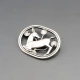 Georg Jensen Sterling Silver Kneeling Deer Brooch