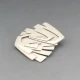 Hephaestus Modernist Silver Brooch