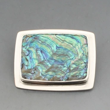 Palle Bisgaard Abelone and Silver Brooch