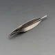 Eigil Jensen for Anton Michelsen  Long Silver Leaf Brooch