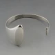 Georg Jensen Silver Cuff Bangle designed by Bent Gabrielson